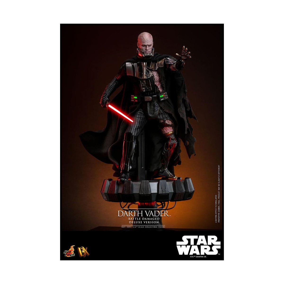 Hot toys Star Wars: Darth Vader Battle Damaged Deluxe Version MMS 1/6