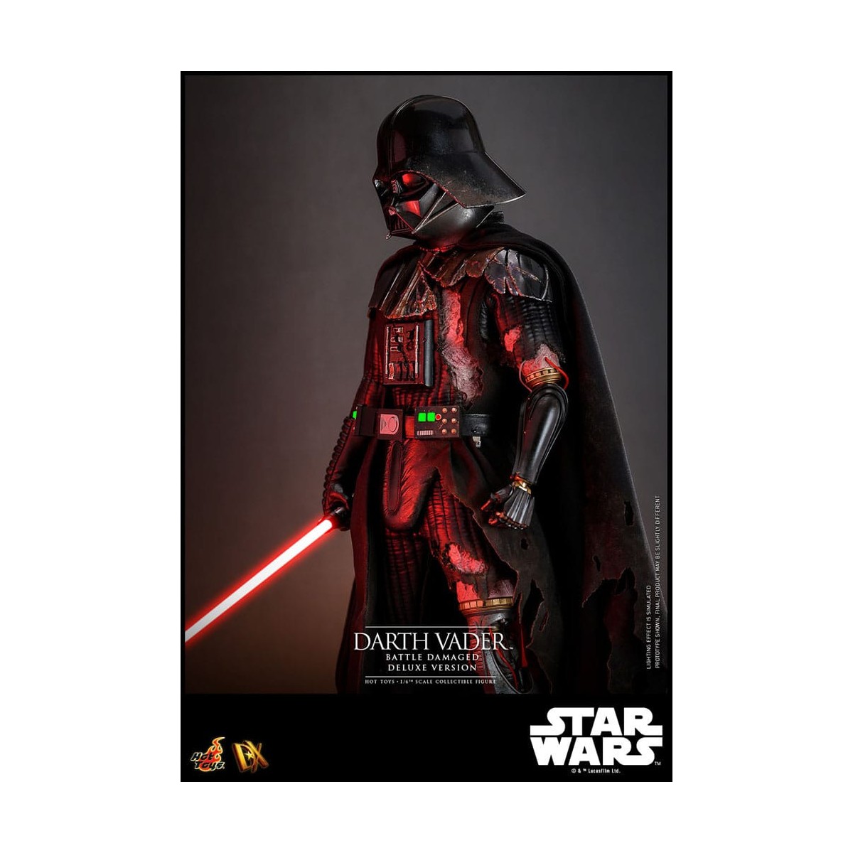 Hot toys Star Wars: Darth Vader Battle Damaged Deluxe Version MMS 1/6