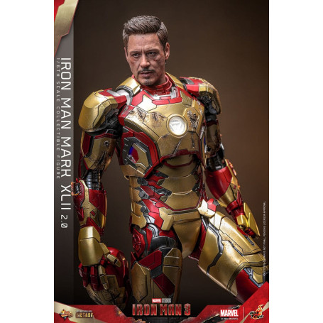 Hot Toys - Iron Man 3 - Mark XLII 2.0 die cast MMS 1/6 - Mark 42