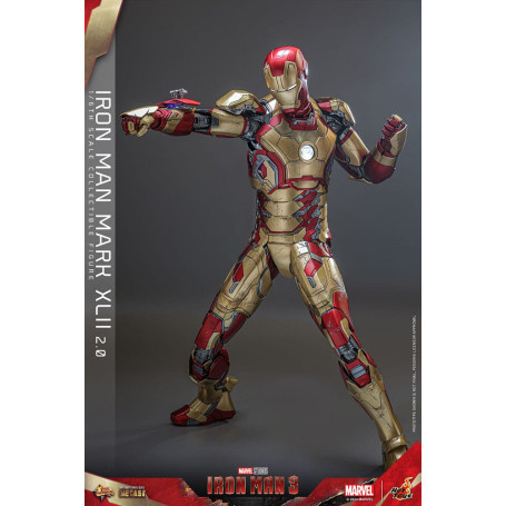 Hot Toys - Iron Man 3 - Mark XLII 2.0 die cast MMS 1/6 - Mark 42
