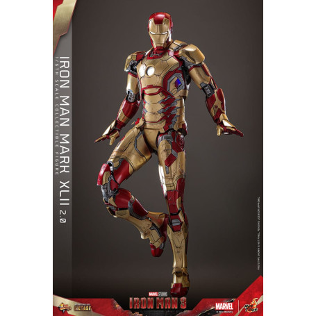 Hot Toys - Iron Man 3 - Mark XLII 2.0 die cast MMS 1/6 - Mark 42