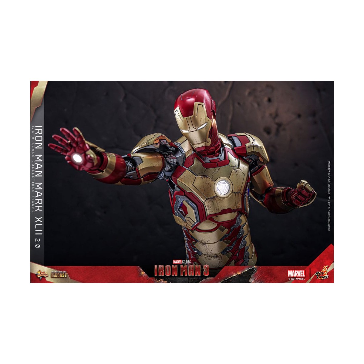 Hot Toys - Iron Man 3 - Mark XLII 2.0 die cast MMS 1/6 - Mark 42