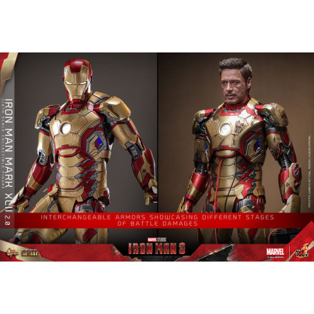 Hot Toys - Iron Man 3 - Mark XLII 2.0 die cast MMS 1/6 - Mark 42