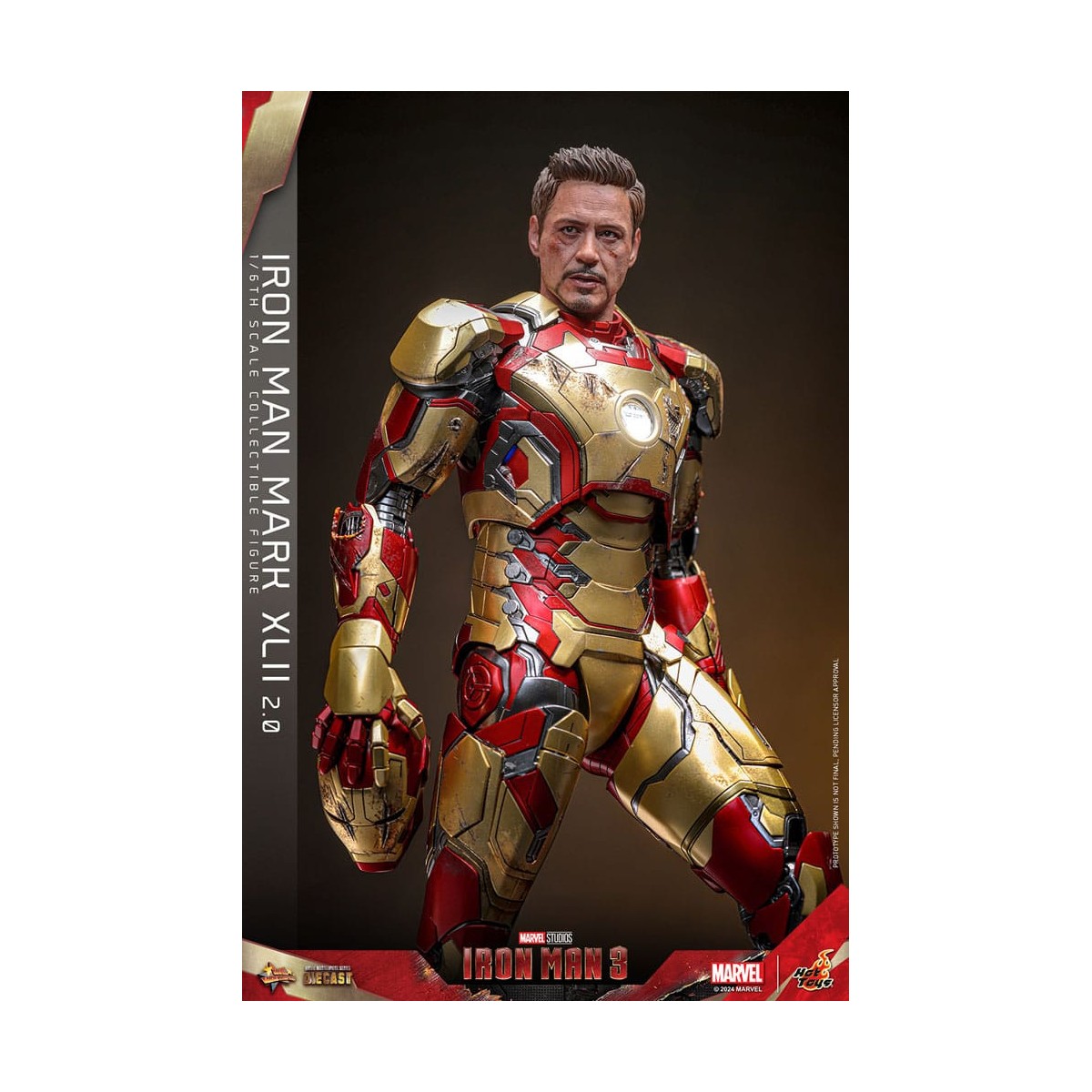 Hot Toys - Iron Man 3 - Mark XLII 2.0 die cast MMS 1/6 - Mark 42