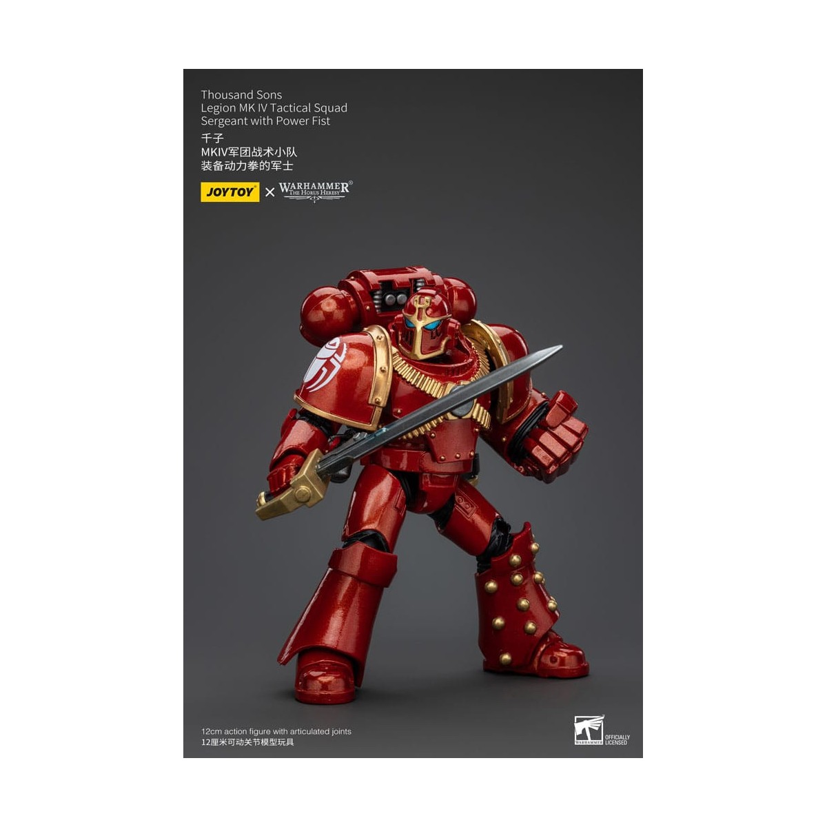 JoyToy Space Marines - Thousand sons - Legion MK IV Tactical Squad Sergeant with Power Fist