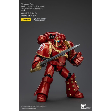 JoyToy Space Marines - Thousand sons - Legion MK IV Tactical Squad Sergeant with Power Fist