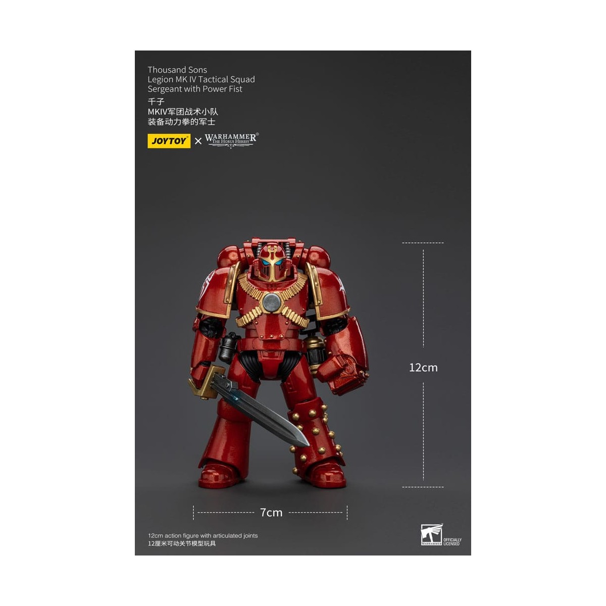 JoyToy Space Marines - Thousand sons - Legion MK IV Tactical Squad Sergeant with Power Fist