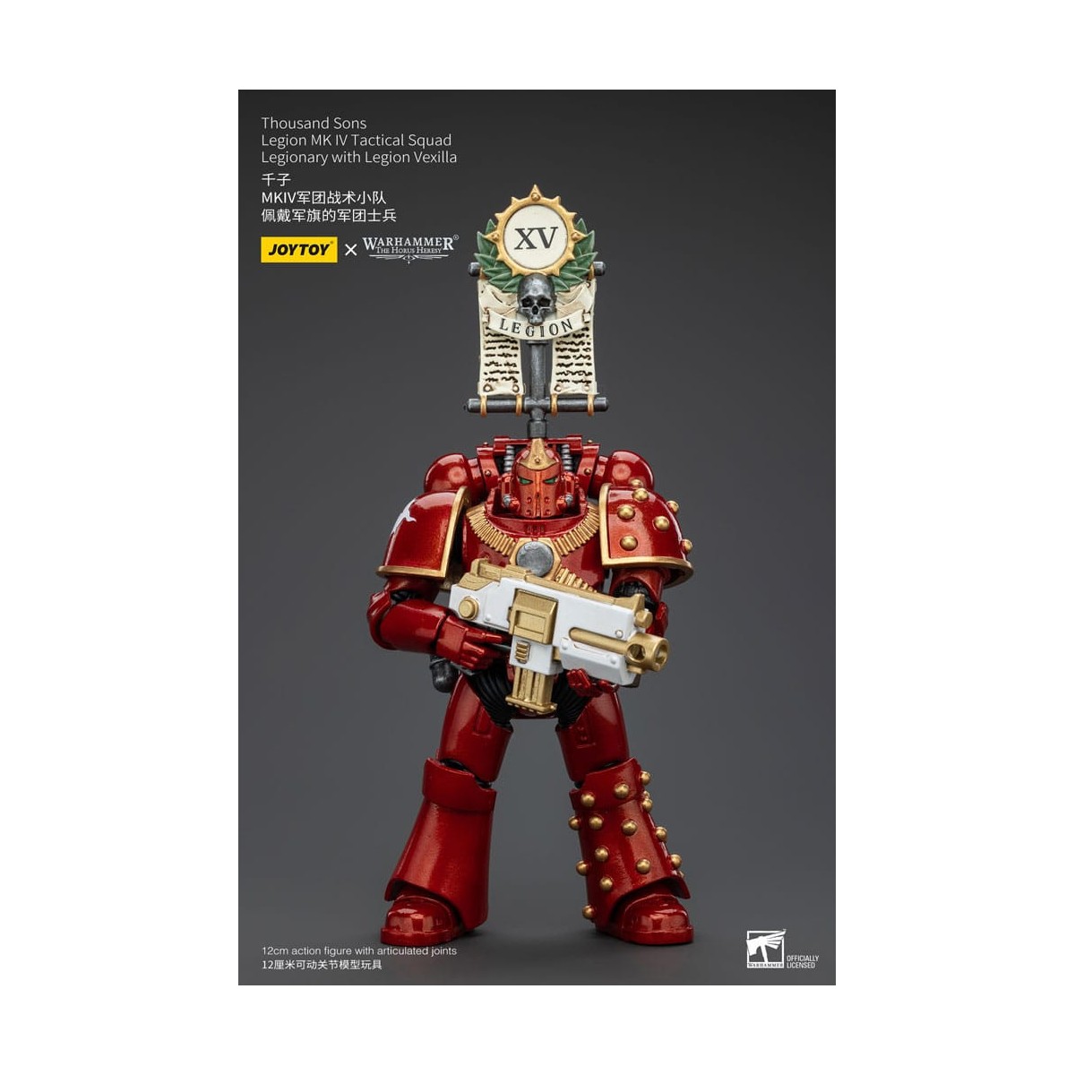 JoyToy Space Marines - Thousand sons - Legion MK IV Tactical Squad Legionary with Legion Vexilla