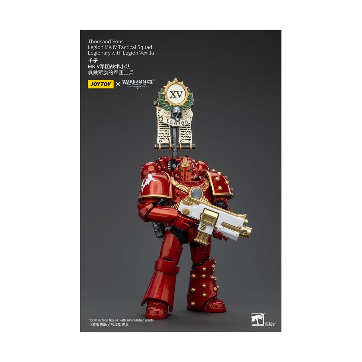 JoyToy Space Marines - Thousand sons - Legion MK IV Tactical Squad Legionary with Legion Vexilla