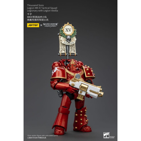 JoyToy Space Marines - Thousand sons - Legion MK IV Tactical Squad Legionary with Legion Vexilla