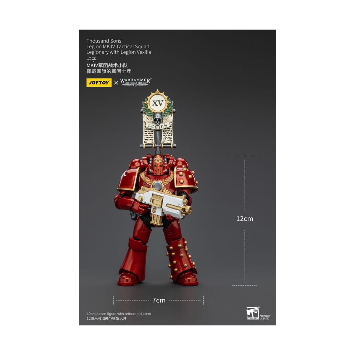 JoyToy Space Marines - Thousand sons - Legion MK IV Tactical Squad Legionary with Legion Vexilla