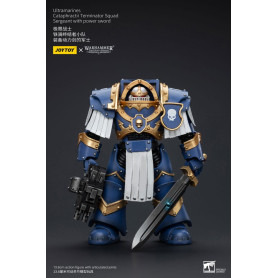 JoyToy - Space Marines - Ultramarines - Cataphractii Terminator Squad - Sergeant with Power Sword 1/18