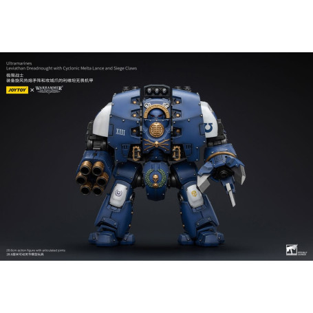 JoyToy - Space Marines - Ultramarines - Leviathan Dreadnought with Cyclonic Melta Lance And Siege Claws 1/18