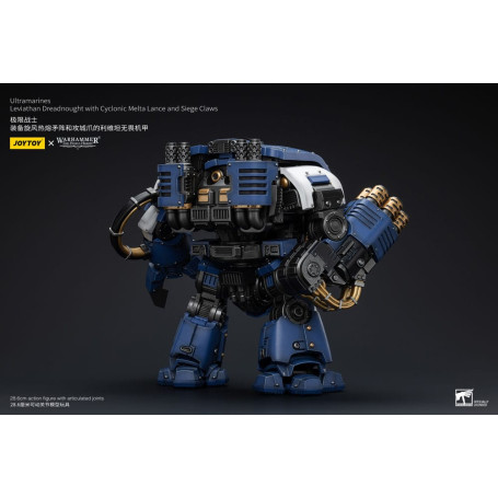JoyToy - Space Marines - Ultramarines - Leviathan Dreadnought with Cyclonic Melta Lance And Siege Claws 1/18