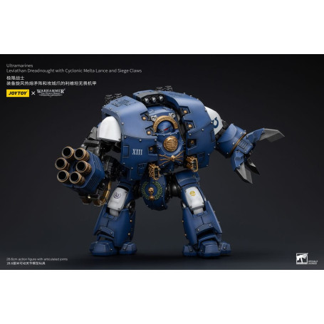 JoyToy - Space Marines - Ultramarines - Leviathan Dreadnought with Cyclonic Melta Lance And Siege Claws 1/18