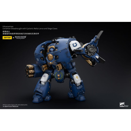 JoyToy - Space Marines - Ultramarines - Leviathan Dreadnought with Cyclonic Melta Lance And Siege Claws 1/18
