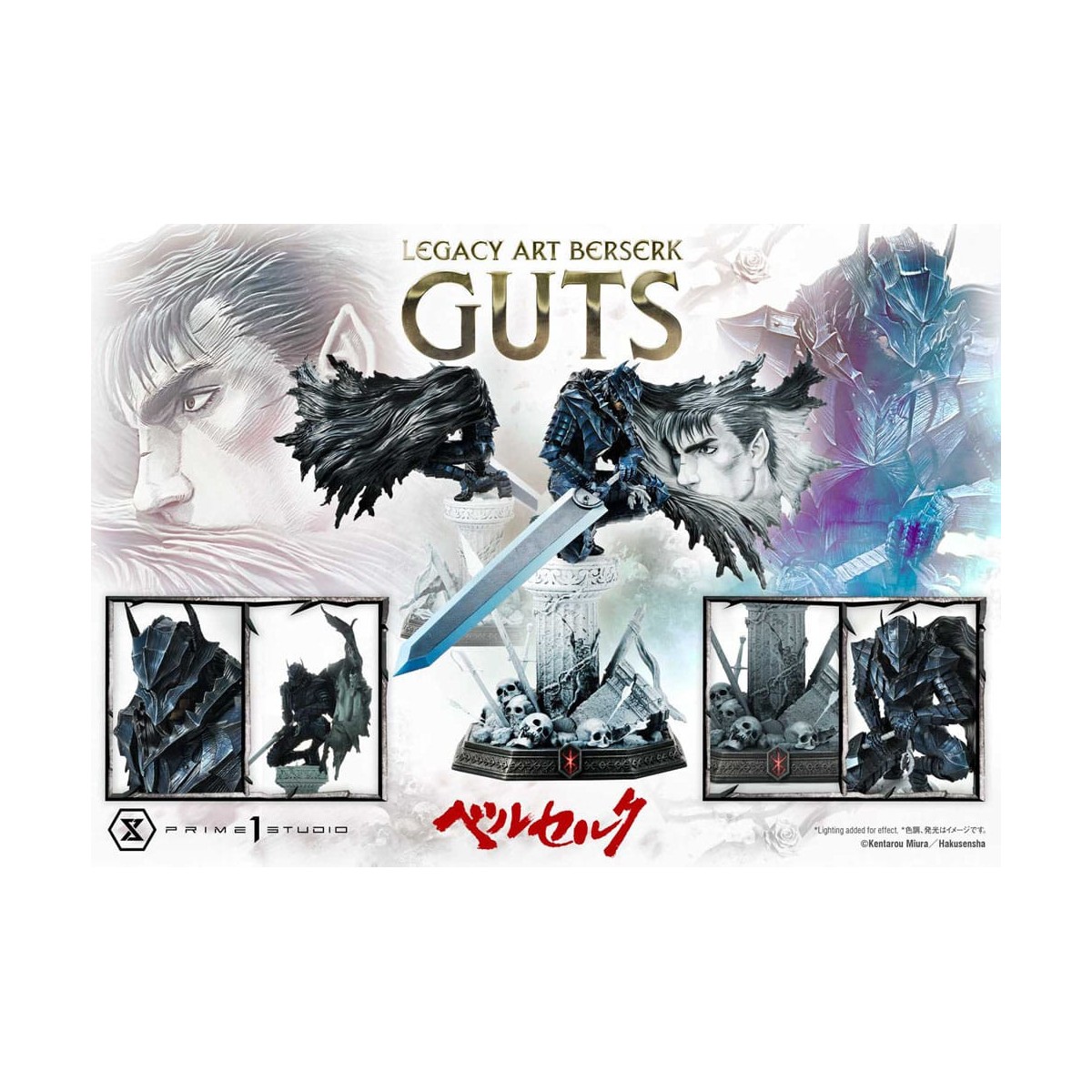 Prime 1 Studio Berserk - Kentaro Miura Legacy Art Berserker GUTS Bonus Version 1/6 Scale Statue
