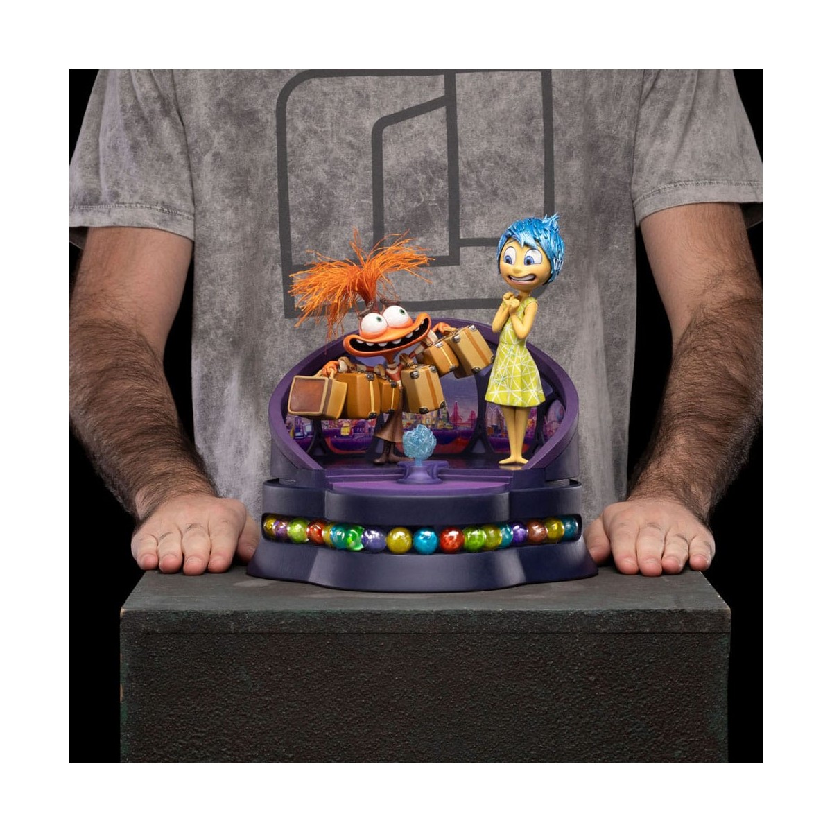 Iron Studios - Disney Pixar - Deluxe Art Scale Joy and Anxiety 1/10 - Vice-versa 2