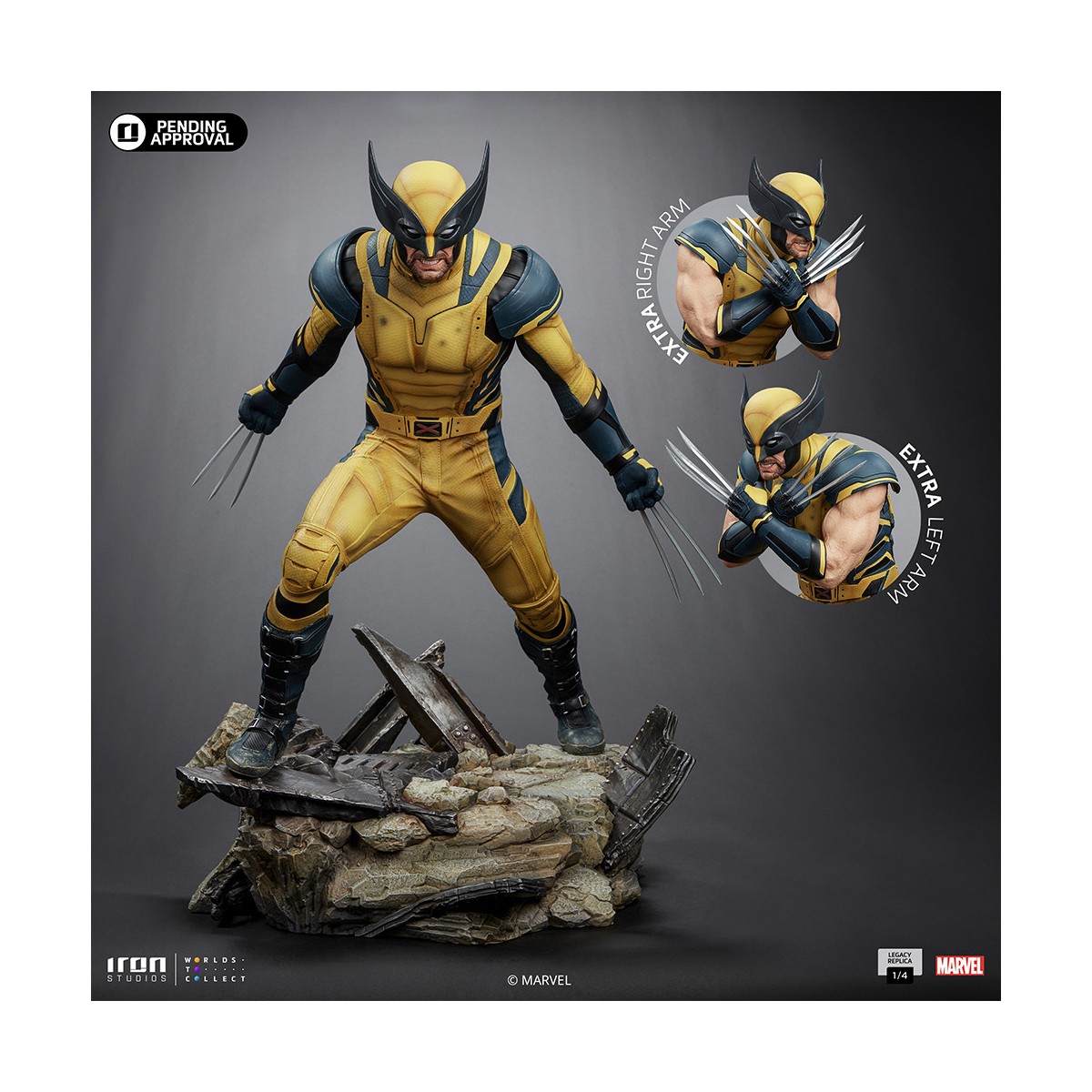 Iron Studios Marvel - Wolverine Legacy Replica 1/4 - Deadpool & Wolverine