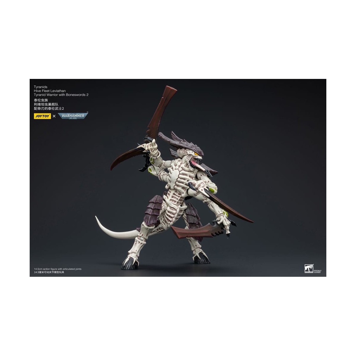 JoyToy Tyranids - Hive Fleet Leviathan Warrior with Boneswords 2 1/18 - Warhammer 40K