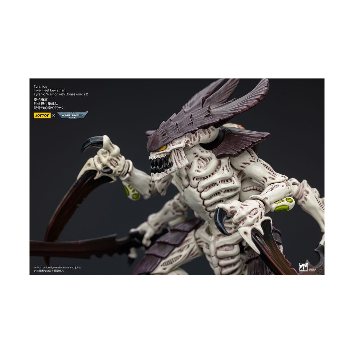 JoyToy Tyranids - Hive Fleet Leviathan Warrior with Boneswords 2 1/18 - Warhammer 40K