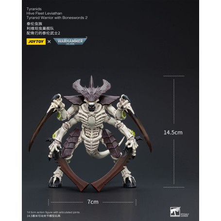JoyToy Tyranids - Hive Fleet Leviathan Warrior with Boneswords 2 1/18 - Warhammer 40K