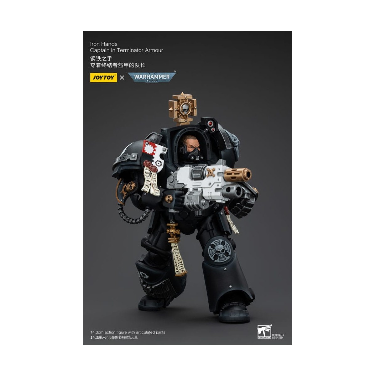 JoyToy Space Marines - Iron Hands - Captain in Terminator Armour - Warhammer 40K
