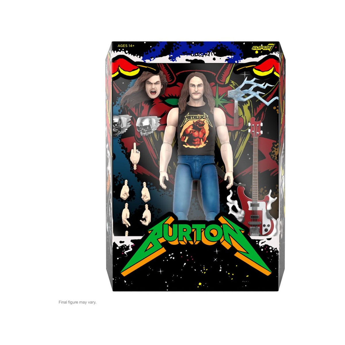Super 7 - Metallica Wave 2 - Ultimates Cliff Burton "Superhero Poster"