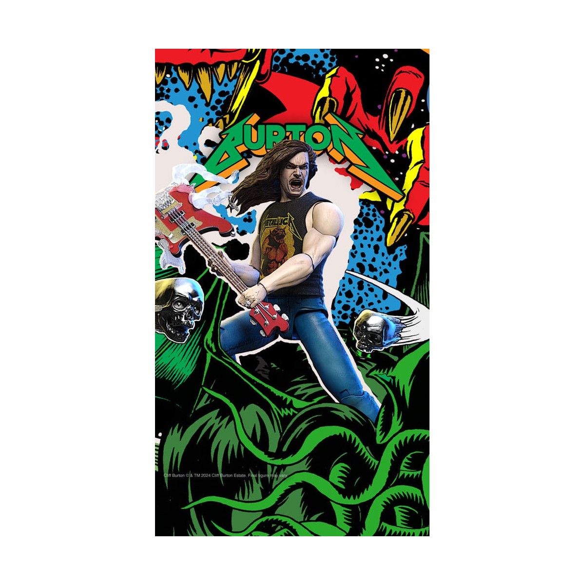 Super 7 - Metallica Wave 2 - Ultimates Cliff Burton "Superhero Poster"