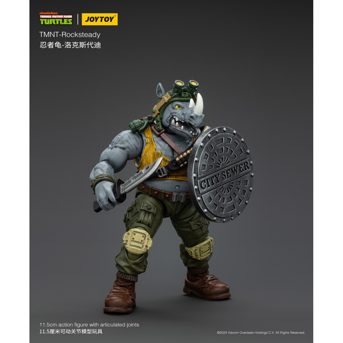 JoyToy TMNT - Rocksteady - Teenage Mutant Ninja Turtles 1/18