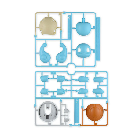 Bandai - Pokepla 17 - CARAPUCE Model Kit Pokemon - Squirtle - Zenigame