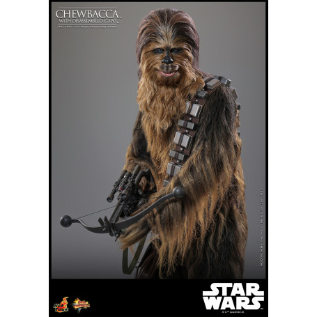 Hot toys Star Wars: Chewbacca with Disassembled C-3PO MMS 1/6 - The Empire Strikes Back