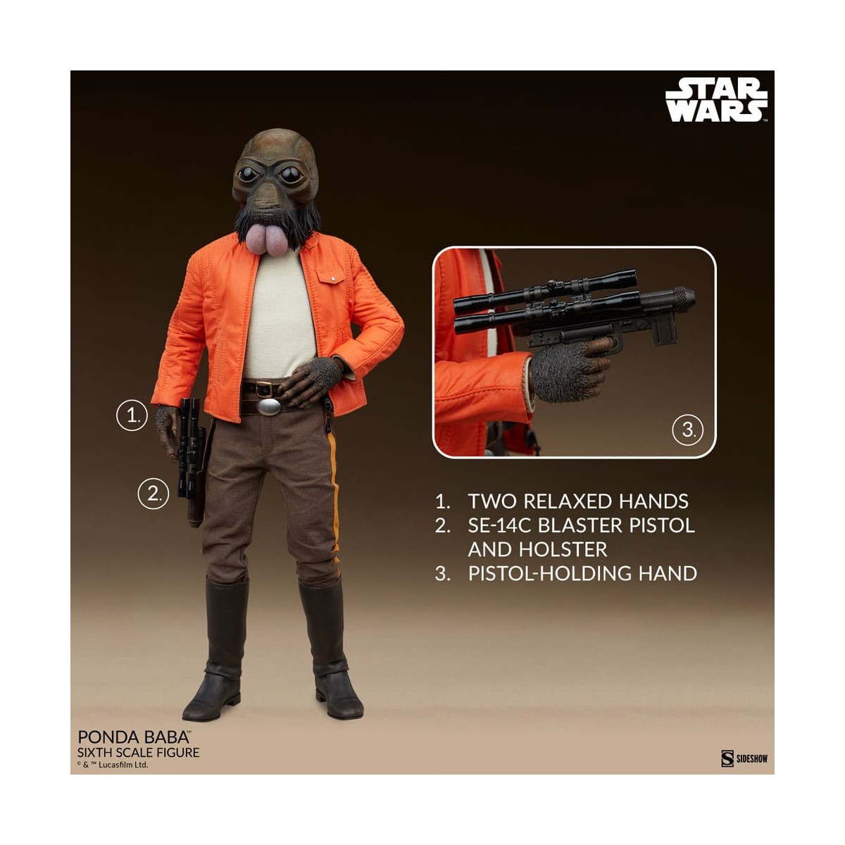 Sideshow Star Wars - PONDA BABA - Scum & Villainy 1/6