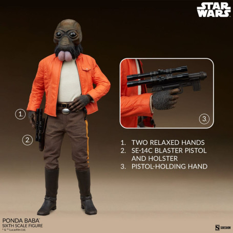 Sideshow Star Wars - PONDA BABA - Scum & Villainy 1/6