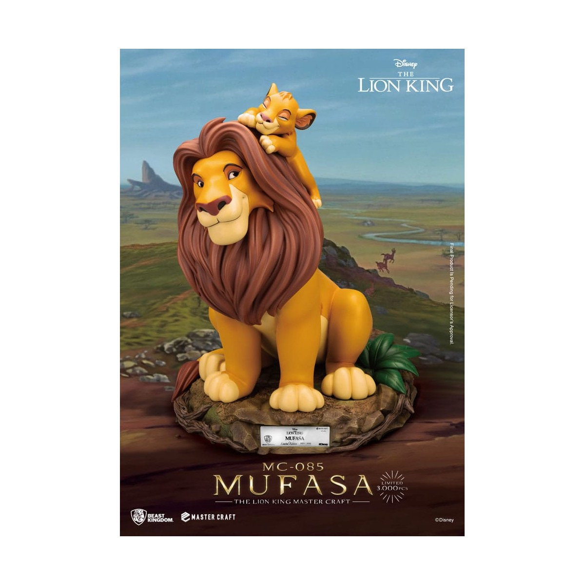 Disney - Beast Kingdom Master Craft Mufasa - Der König der Löwen