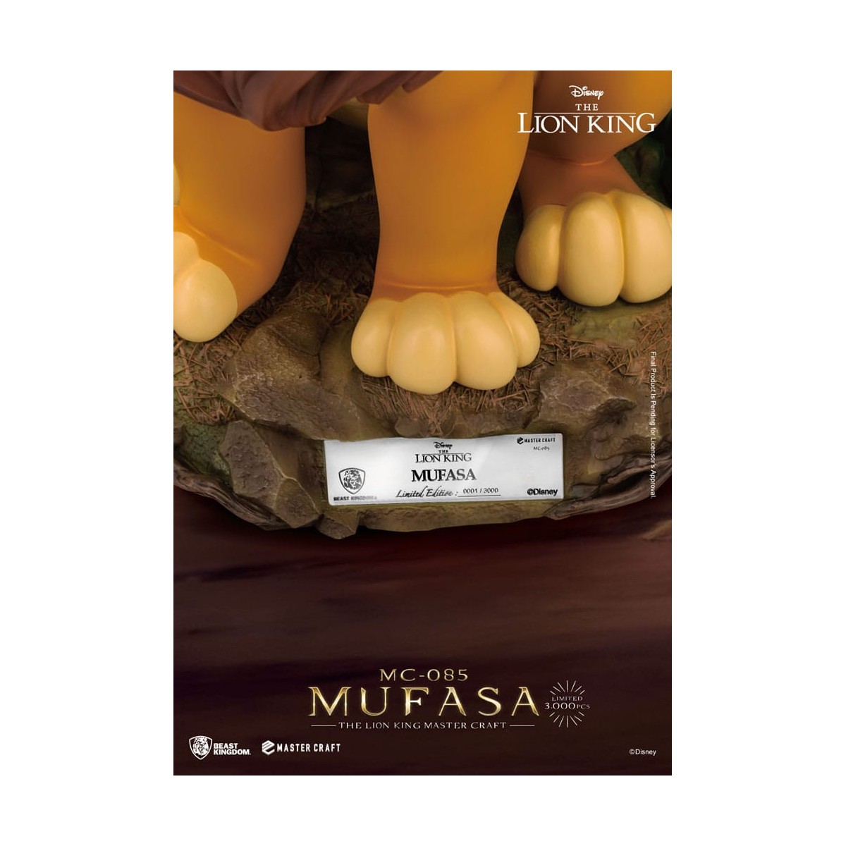 Disney - Beast Kingdom Master Craft Mufasa - Der König der Löwen