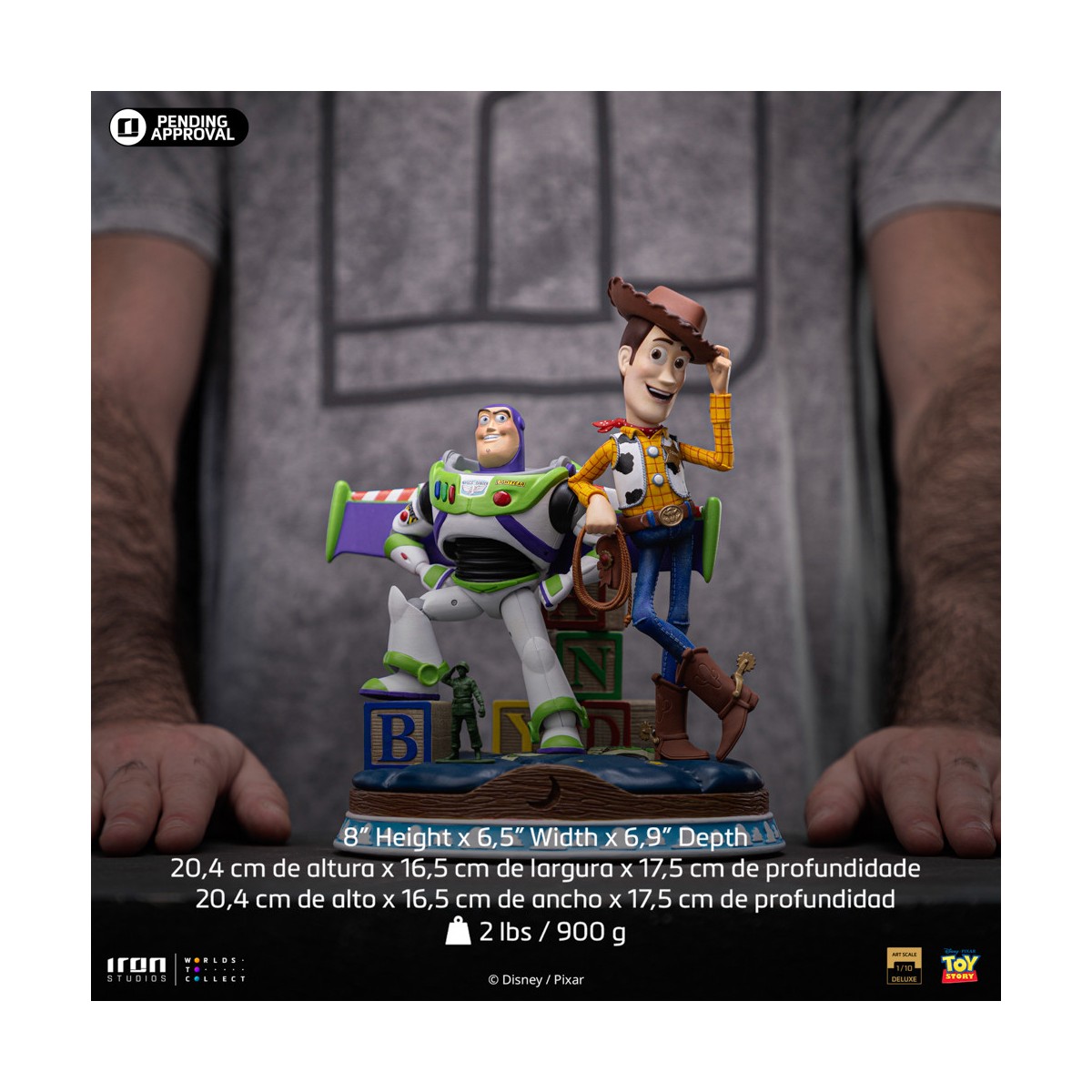 Iron Studios - Disney Pixar - Deluxe Art Scale Buzz & Woody 1/10 - Toy Story