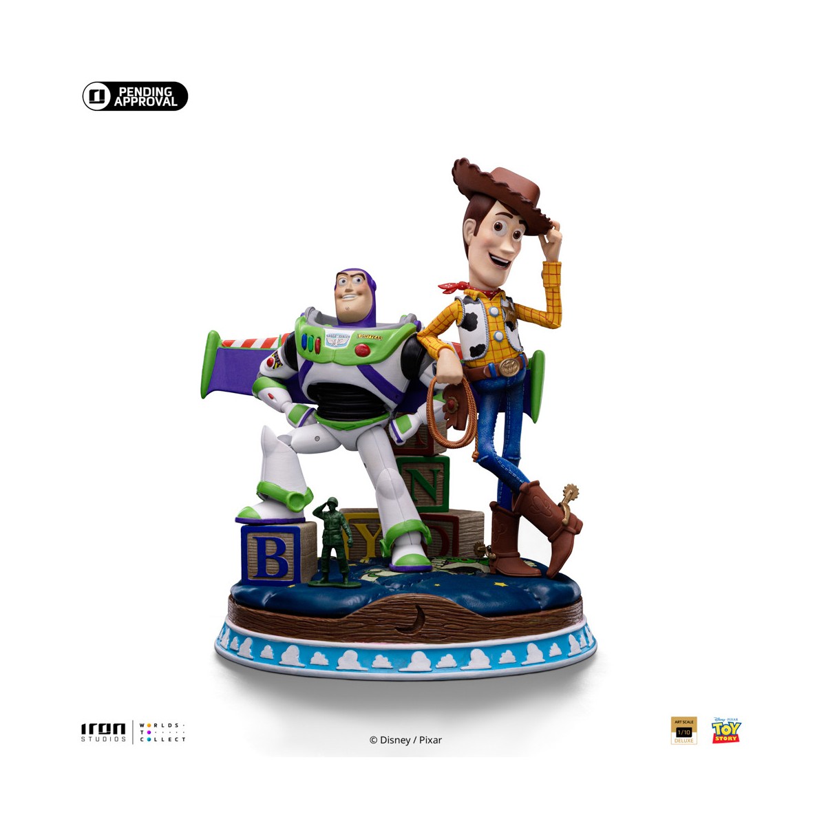 Iron Studios - Disney Pixar - Deluxe Art Scale Buzz & Woody 1/10 - Toy Story
