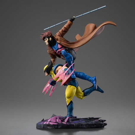 Iron Studios Marvel Comics - X-Men '97 Gambit & Wolverine 1/10 Deluxe Art Scale