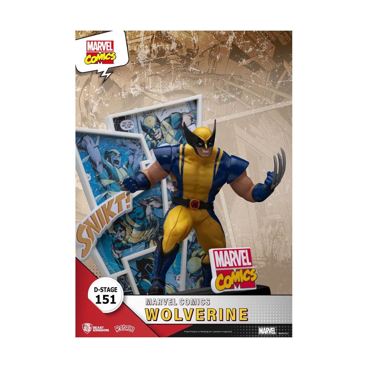 Beast Kingdom Marvel Comics Diorama PVC - Wolverine D-Stage