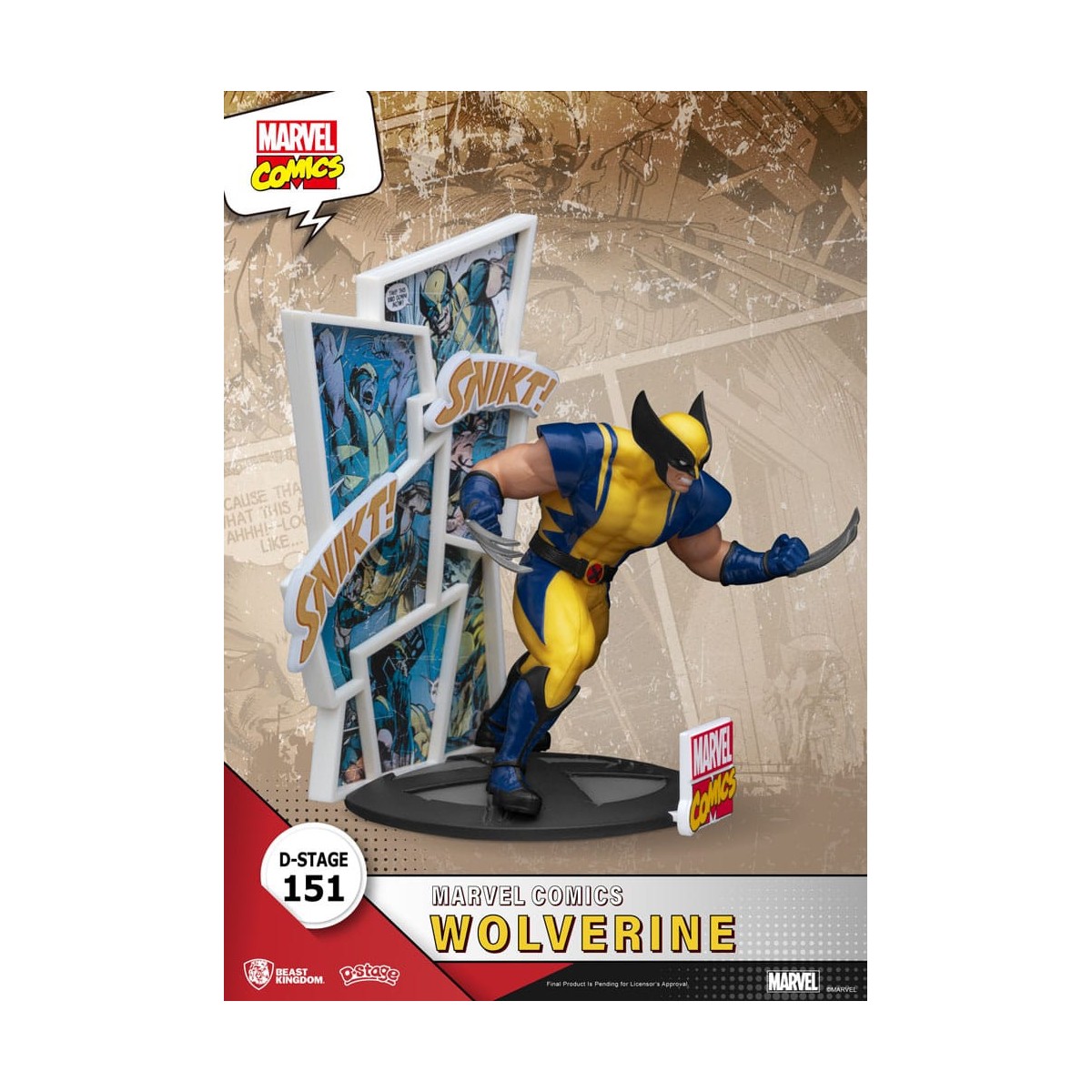 Beast Kingdom Marvel Comics Diorama PVC - Wolverine D-Stage