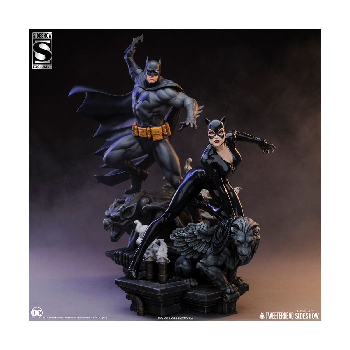 Tweeterhead Sideshow - DC Comics: Batman (Black and Gray Edition) 1/4 Statuette