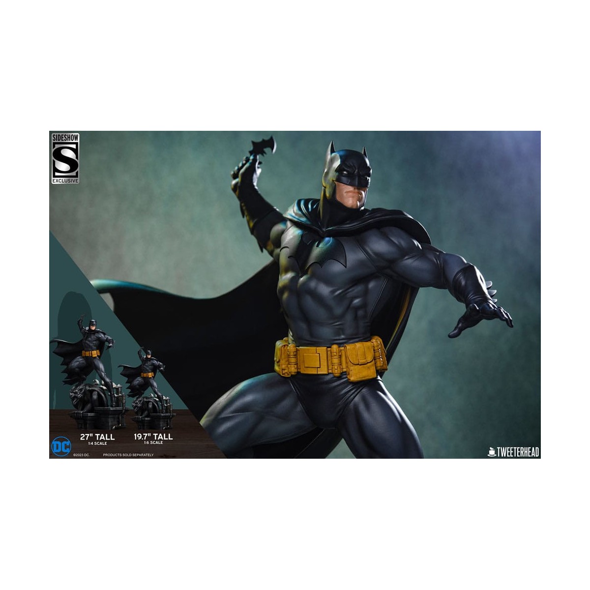 Tweeterhead Sideshow - DC Comics: Batman (Black and Gray Edition) 1/4 Statuette