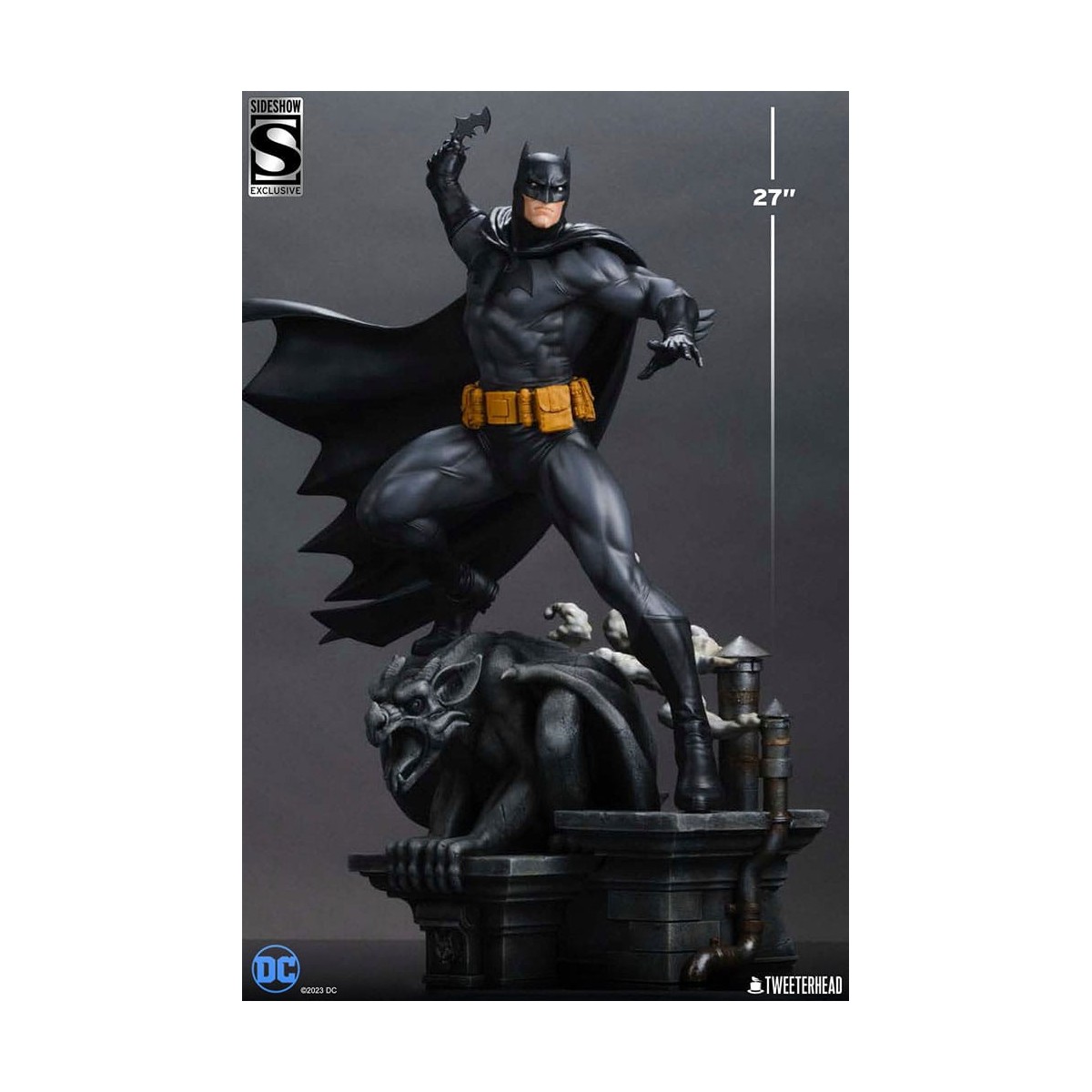 Tweeterhead Sideshow - DC Comics: Batman (Black and Gray Edition) 1/4 Statuette