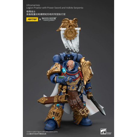 JoyToy - Ultramarines - Legion Praetor mit Power Sword und Volkite Serpenta 1/18 - The Horus Heresy