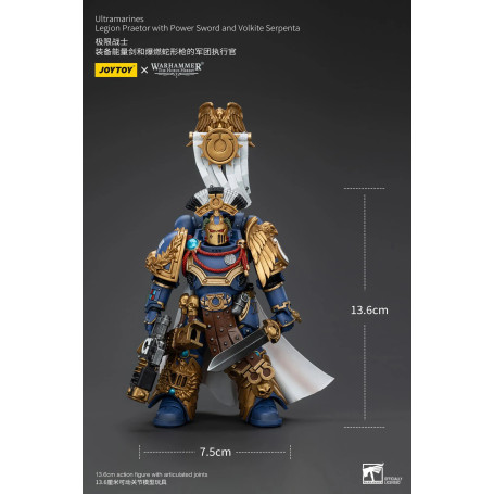 JoyToy - Ultramarines - Legion Praetor mit Power Sword und Volkite Serpenta 1/18 - The Horus Heresy