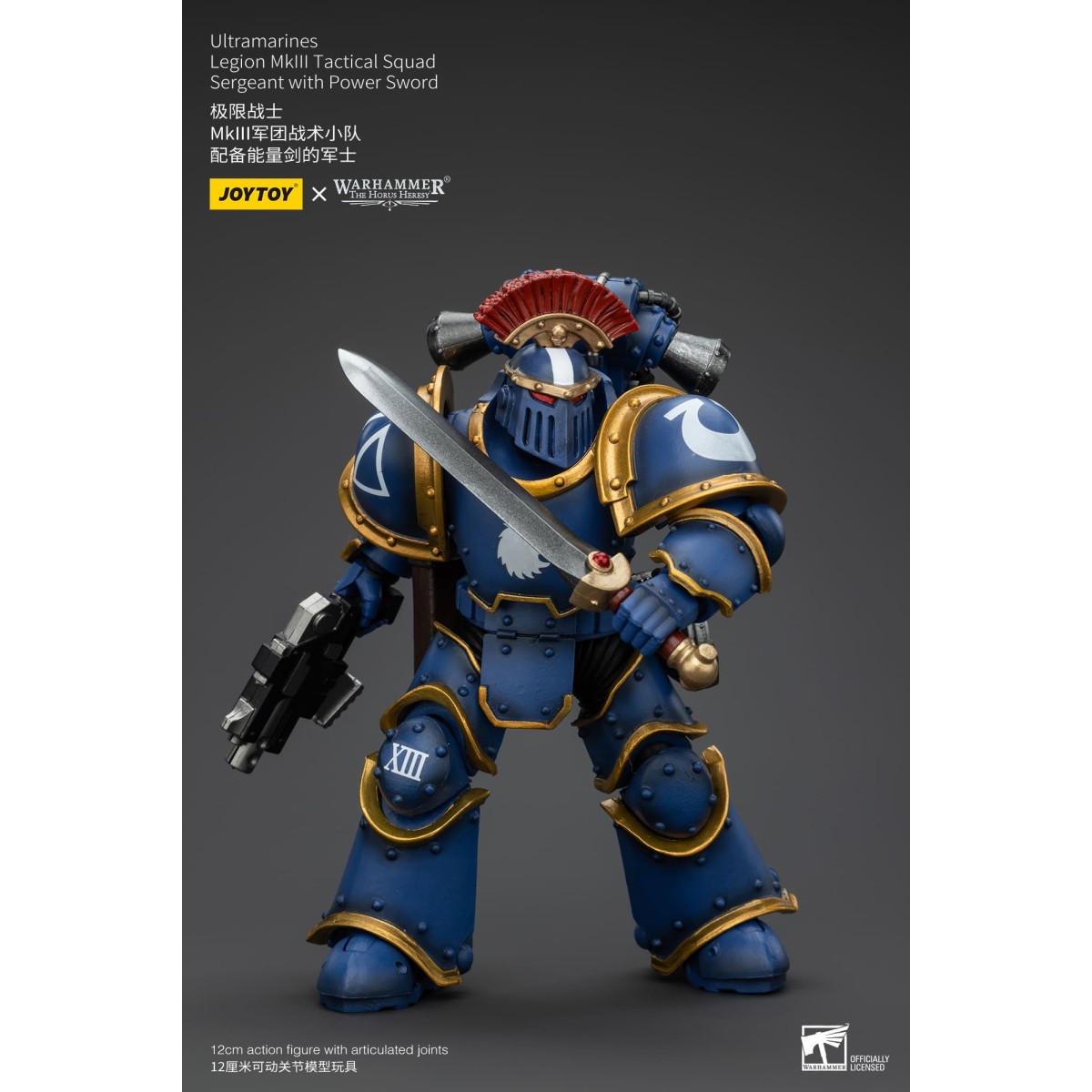 JoyToy - Ultramarines - Legion MKIII Tactical Squad Sergeant with Power Sword 1/18 - The Horus Heresy
