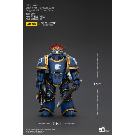 JoyToy - Ultramarines - Legion MKIII Tactical Squad Sergeant with Power Sword 1/18 - The Horus Heresy