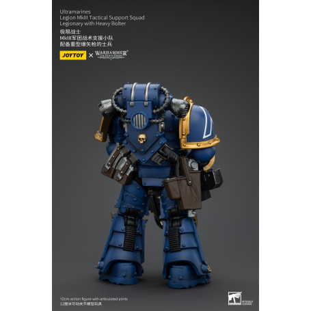 JoyToy - Ultramarines - Legion MKIII Tactical Support Squad Legionary with Heavy Bolter 1/18 - The Horus Heresy
