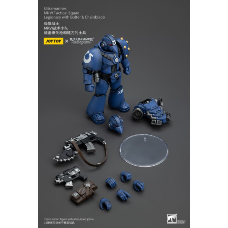 JoyToy - Ultramarines - Legion MKVI Tactical Squad Legionary mit Bolter & Chainblade 1/18 - The Horus Heresy